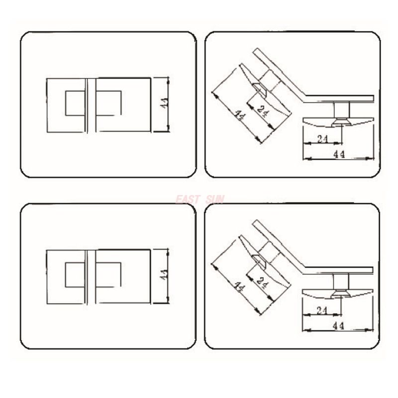 зажимы для стекла 13 мм. 