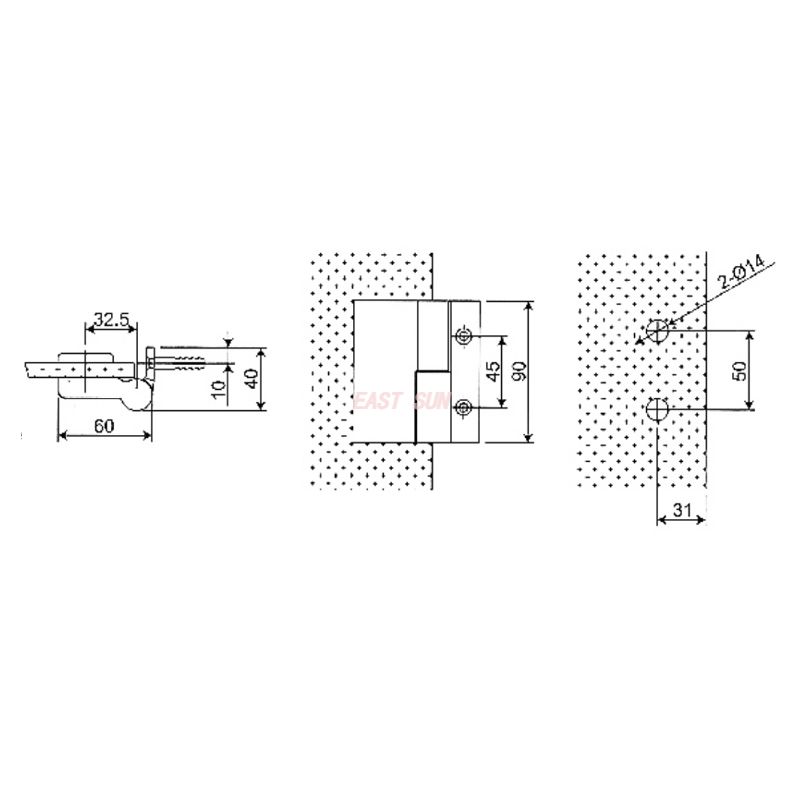 распашная стеклянная дверь в душевую кабину