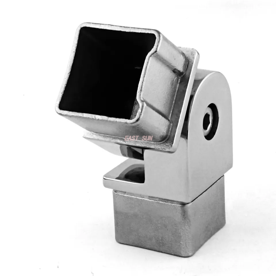 Зеркальное литье, перила для балкона, круглые соединители для перил из нержавеющей стали с квадратной трубкой 304