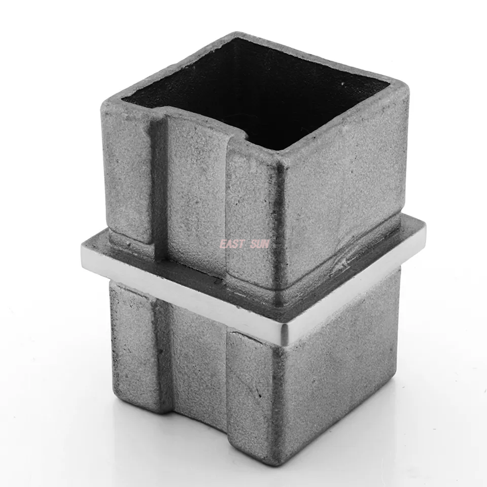 Фитинги для перил лестницы 304 316 Соединитель перил из нержавеющей стали для квадратной трубы