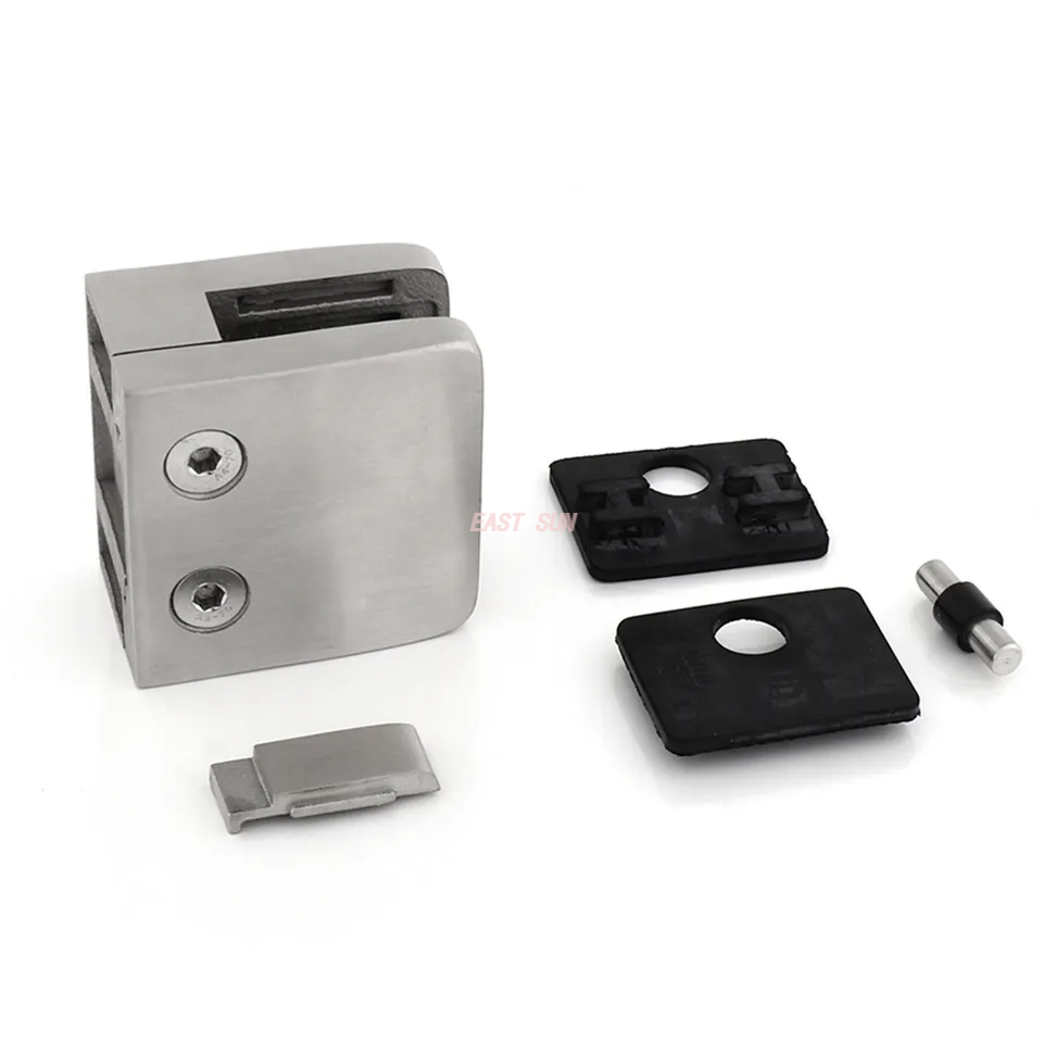 Ограждение для балкона, бассейна, перила, лестница, патрубок для крепления стекла, 304, 316, кронштейн для перил, стеклянный кронштейн, зажим для стекла из нержавеющей стали