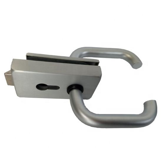 Замки для стеклянных дверей из цинкового сплава, фурнитура, комбинированный замок безопасности, замок с ручкой для России