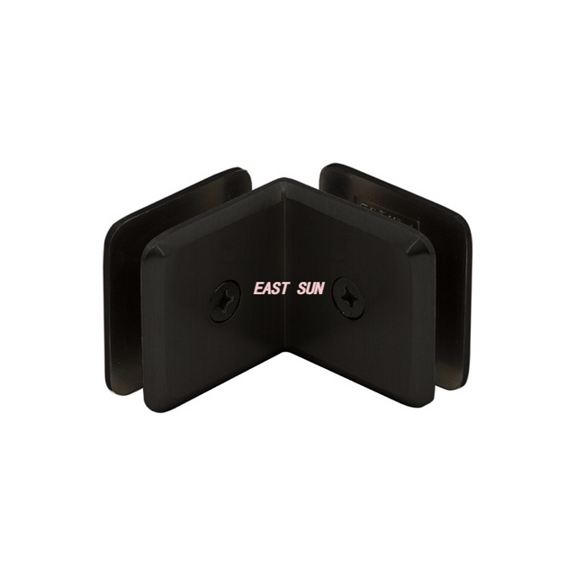 Открытый зажим со скошенной кромкой под углом 90 дюймов для стекла толщиной 3/8 дюйма и 1/2 дюйма