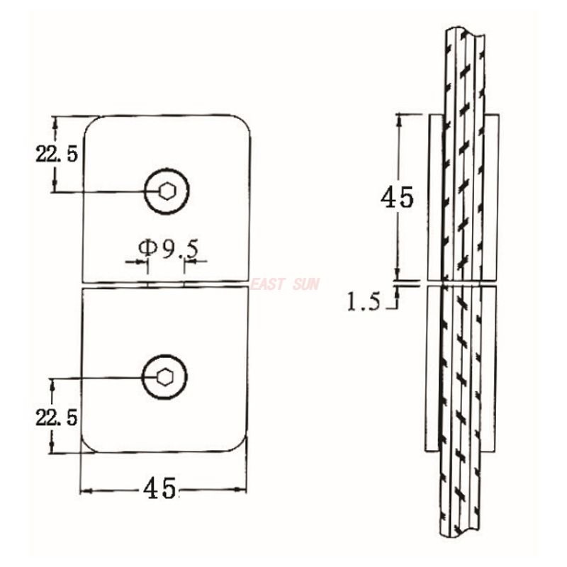 зажимы для стекла балконной лестницы