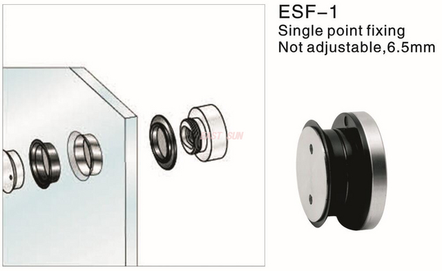 Стеклянная перегородка Стойки для стеклянных соединителей 6,5 мм