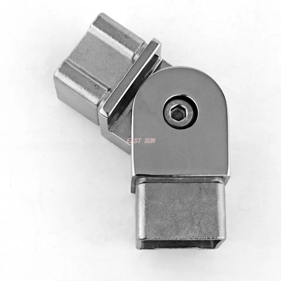 Зеркальное литье, перила для балкона, круглые соединители для перил из нержавеющей стали с квадратной трубкой 304