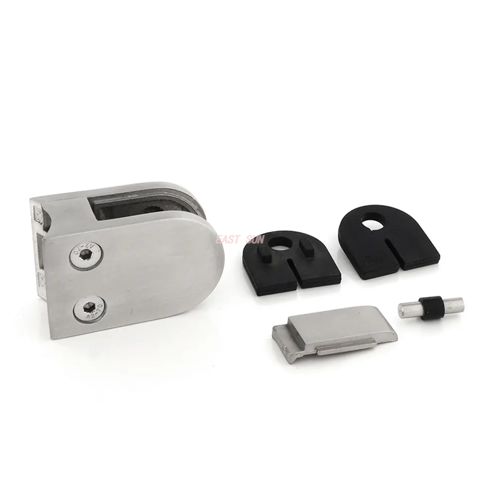 Балюстрадная фурнитура Безрамная нержавеющая сталь 304 316 Лестничный кран Стеклянный зажим для балконных стеклянных перил