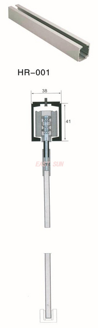 Раздвижные системы Офисная раздвижная дверь Алюминиевая направляющая HR-001