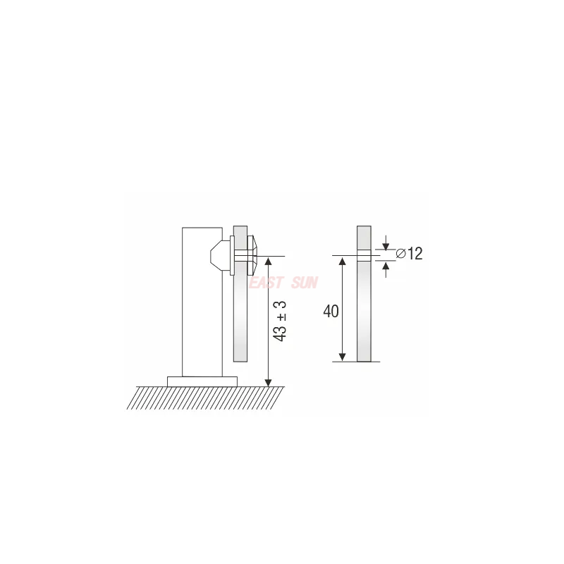 Фитинги для туалетных перегородок, угловой соединитель от стены до стеклянной панели, оптовая продажа, фитинги для перегородок общественного туалета, стальной соединитель для унитаза