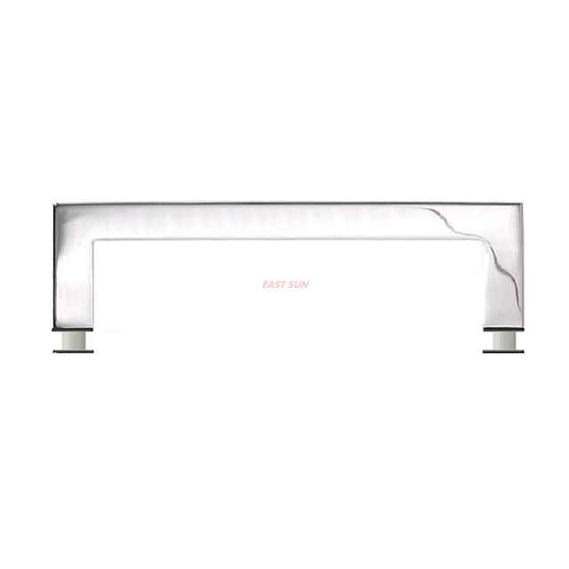 Квадратный поручень из полированной нержавеющей стали, 24 дюйма, скошенный под углом