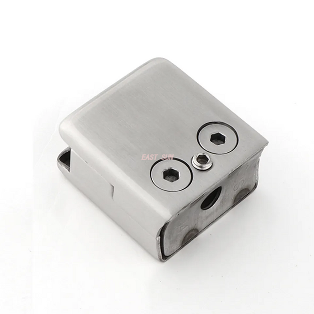  Фурнитура для балюстрады 304 316 Зеркальная отделка Квадратная лестница из нержавеющей стали Стеклянный зажим для перил