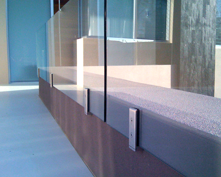 Архитектурные перила - Балюстрада Перила Балконный зажим безрамные квадратные Стеклянные патрубки Патрубок для забора бассейна