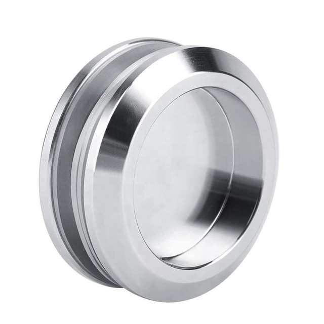 Круглая ручка для дверного пальца из нержавеющей стали, стеклянная тяга для системы раздвижных дверей