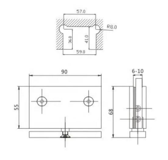 Верхняя поворотная петля для стеклянной двери на 360 градусов, вращающаяся поворотная петля для душевой двери