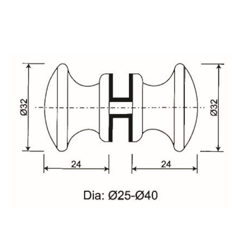 ГДК-12- ручка душевой двери