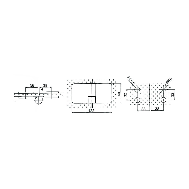 ESH-612-L-Латунные самоподъемные петли