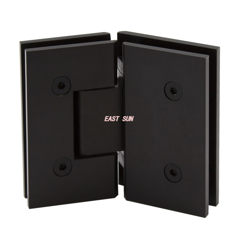 Петля для душевой двери из золотого стекла 135 градусов на стеклянную для стекла толщиной 1/2–3/8 дюйма,