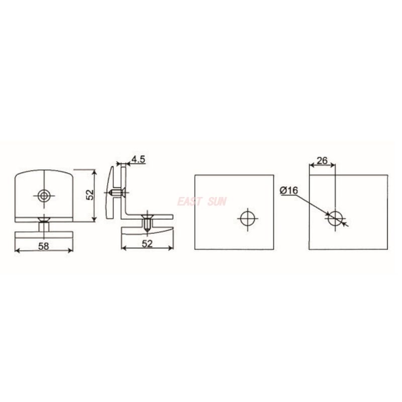 базовые стеклянные зажимы