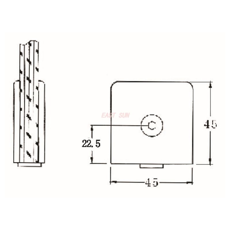 фиксированный стеклянный зажим