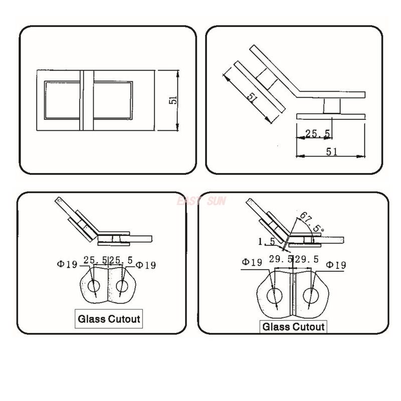 стеклянные зажимы