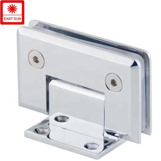 Сверхмощная полированная под углом 90 градусов хромированная стена к стеклянной петле душевой двери для стекла 1/2 '- 3/8' 