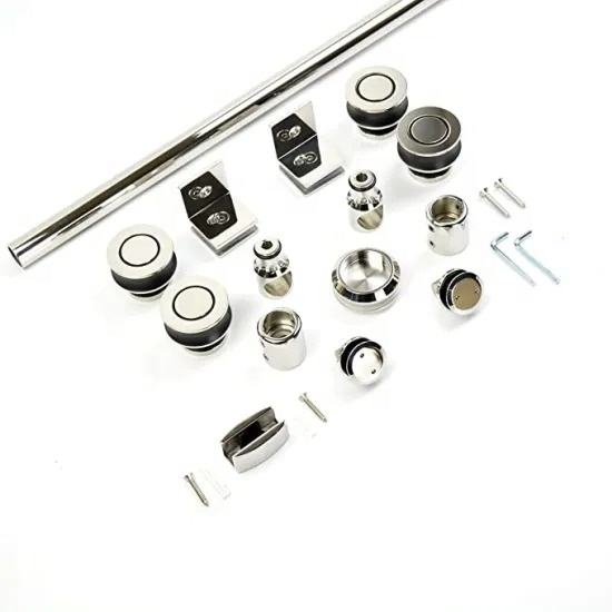 Фурнитура для безрамных дверей ванной комнаты Фурнитура для раздвижных дверей для душа