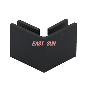 Зажим стекло-стекло под углом 90 градусов